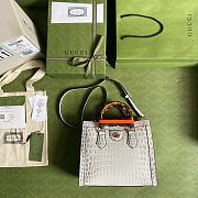 Gucci | Diana small White crocodile tote bag - 660195 - 20x16x10cm - 3