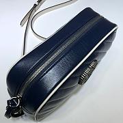 GUCCI | GG Marmont small Blue/White bag - ‎447632 - 24 x 12 x 7cm - 5