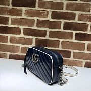 GUCCI | GG Marmont small Blue/White bag - ‎447632 - 24 x 12 x 7cm - 2