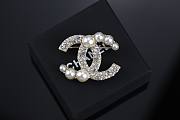 CHANEL | Brooch pearl double C-shaped 02 - 4