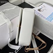 Chanel Flap Bag Lambskin Gold Metal White AS2978  - 3