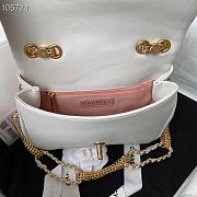 Chanel Flap Bag Lambskin Gold Metal White AS2978  - 4