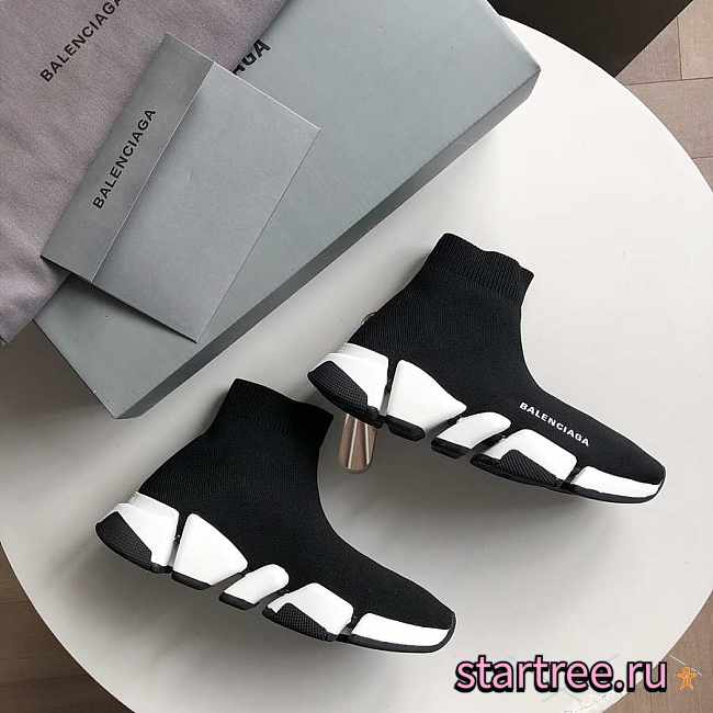 Balenciaga shoes black and white - 1