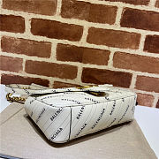 Gucci & Balenciaga Marmont Bag White 26x15x7cm - 4