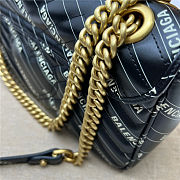 Gucci & Balenciaga Marmont Bag Black 26x15x7cm - 2