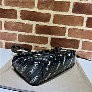 Gucci & Balenciaga Marmont Bag Black 26x15x7cm - 4