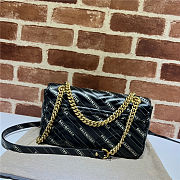 Gucci & Balenciaga Marmont Bag Black 26x15x7cm - 6