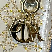 DIOR | Mini Lady Bag Metallic Cannage Lambskin with Beaded Embroidery - 17 x 15 x 7 cm - 2