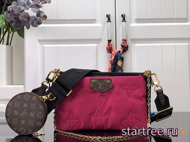 Louis Vuitton | Multi Pochette Accessoires M58980 Black & Rosy  - 1