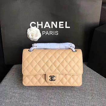 Chanel | Classic Flap Bag Golden Hardware Caviar A01113 Beige 25cm