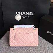 Chanel | Classic Flap Bag Golden Hardware Caviar A01113 Peach 25cm - 5
