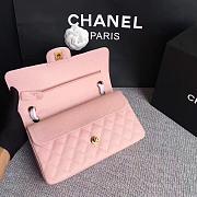 Chanel | Classic Flap Bag Golden Hardware Caviar A01113 Peach 25cm - 4