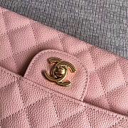 Chanel | Classic Flap Bag Golden Hardware Caviar A01113 Peach 25cm - 2