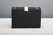 YSL| Envelope Medium Bag Black Silver Hardware - 24x17.5x6cm - 4