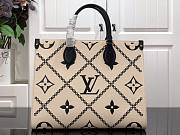 Louis Vuitton | Onthego Monogram Empreinte MM M46016 Cream - 1