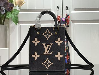 Louis Vuitton Petit Sac PLat Bicolour Monogram Bicolour Black M57937 