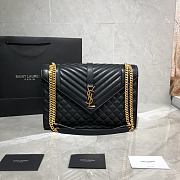 YSL | Envelope Large Black Golden Hardware - 1