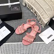 Chanel | Lady Sandal Black A4712 Pink - 3