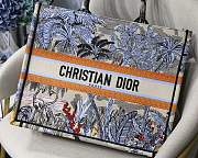 Dior | Book Tote Bag Coconut Forest 40.5cm - 4