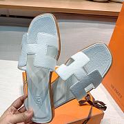 Hermes | Flat Slides White - 2