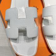 Hermes | Flat Slides White - 5