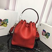 Prada | Bucket Bag Red 1BE018 - 6