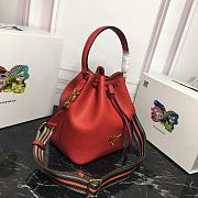 Prada | Bucket Bag Red 1BE018 - 3