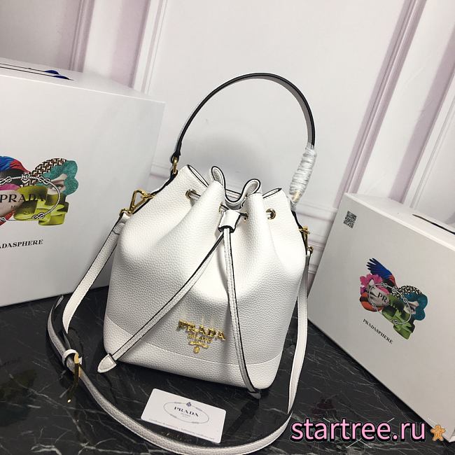 Prada | Bucket Bag White 1BE018 - 1