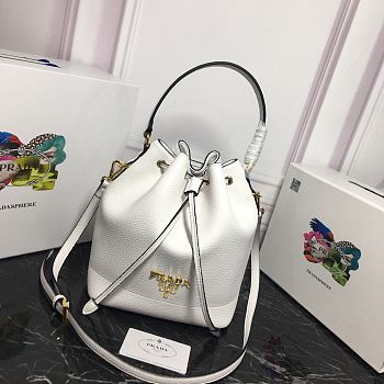 Prada | Bucket Bag White 1BE018