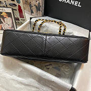 CHANEL | Vintage Black Quilted Lambskin Flap Bag - 30x21x8cm - 3