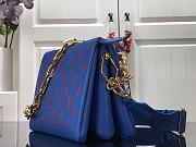 Louis Vuitton | Coussin PM M58628 Blue 26x20x12cm - 5