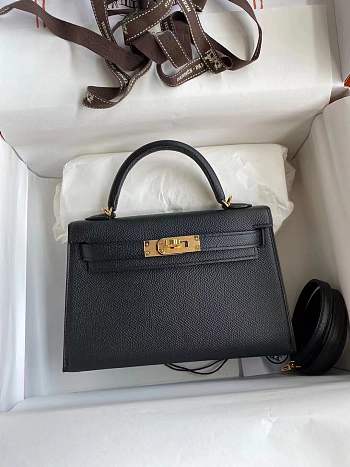 Hermès | Epsom Mini Kelly Sellier 20 Black