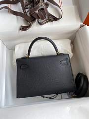 Hermès | Epsom Mini Kelly Sellier 20 Black - 5