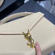 YSL | Cassandra Mini TOP Handle Bag Dark Beige - 5