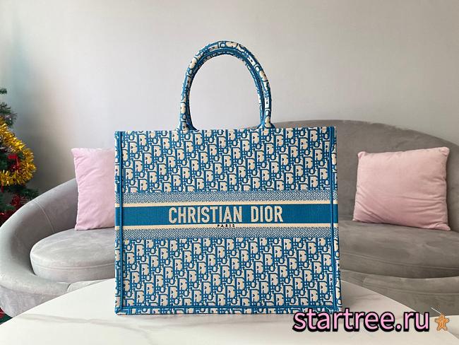 DIOR | Book Tote Blue 41.5cm - 1