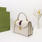 Gucci | Ophidia Small Top Handle White Bag 651055 - 2