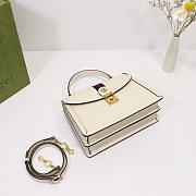 Gucci | Ophidia Small Top Handle White Bag 651055 - 3