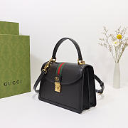 Gucci | Ophidia Small Top Handle Black Bag 651055  - 2