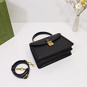 Gucci | Ophidia Small Top Handle Black Bag 651055  - 4