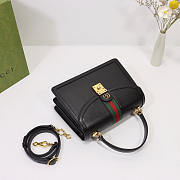 Gucci | Ophidia Small Top Handle Black Bag 651055  - 5