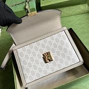 Gucci | Ophidia Small Top Handle Beige&White Bag 651056 - 6