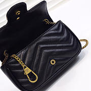 Gucci | GG Marmont Matelassé Leather Super Mini Bag 476433 Black  - 6