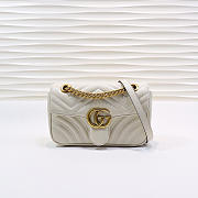 Gucci | GG Marmont Matelassé Mini Bag ‎446744 White - 1