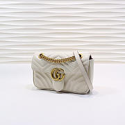 Gucci | GG Marmont Matelassé Mini Bag ‎446744 White - 6