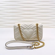 Gucci | GG Marmont Matelassé Mini Bag ‎446744 White - 4