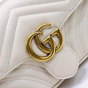 Gucci | GG Marmont Matelassé Mini Bag ‎446744 White - 2