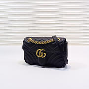 Gucci | GG Marmont Matelassé Mini Bag ‎446744 Black - 4