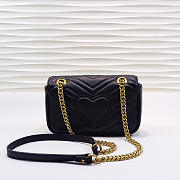 Gucci | GG Marmont Matelassé Mini Bag ‎446744 Black - 3