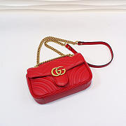 Gucci | GG Marmont Matelassé Mini Bag ‎446744 Red - 4