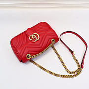 Gucci | GG Marmont Matelassé Mini Bag ‎446744 Red - 3